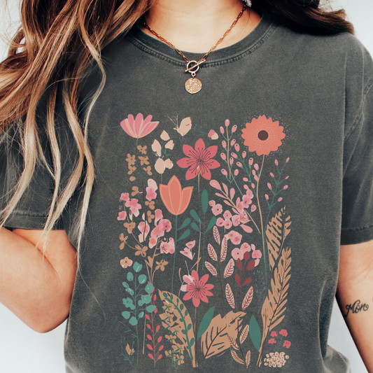 Wildflowers Comfort Colors TShirt Sizes S-3X