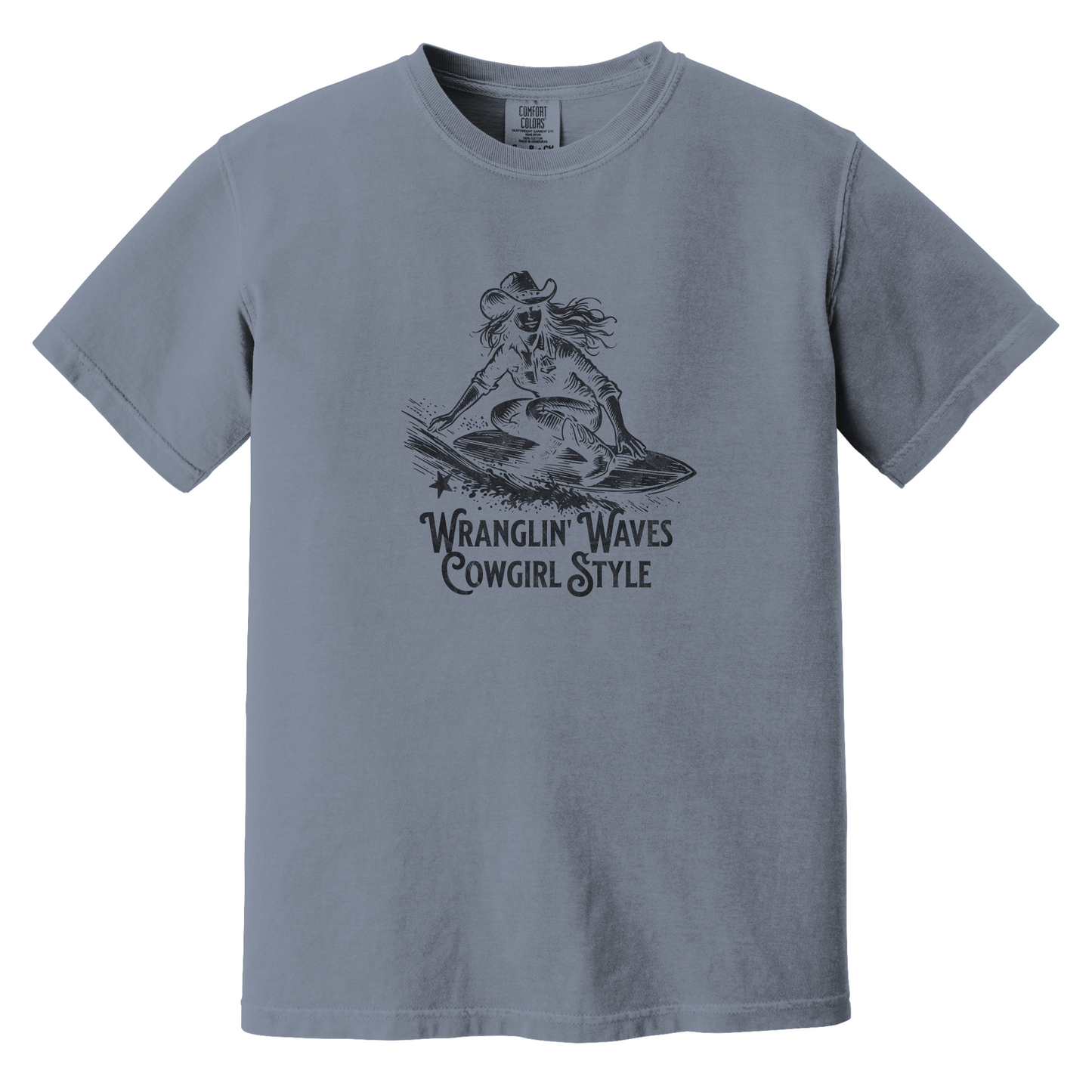 Ocean Inspired Coastal Cowgirl Comfort Colors T-Shirt Sizes S-3X