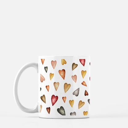 Scattered Hearts Mug 11oz.