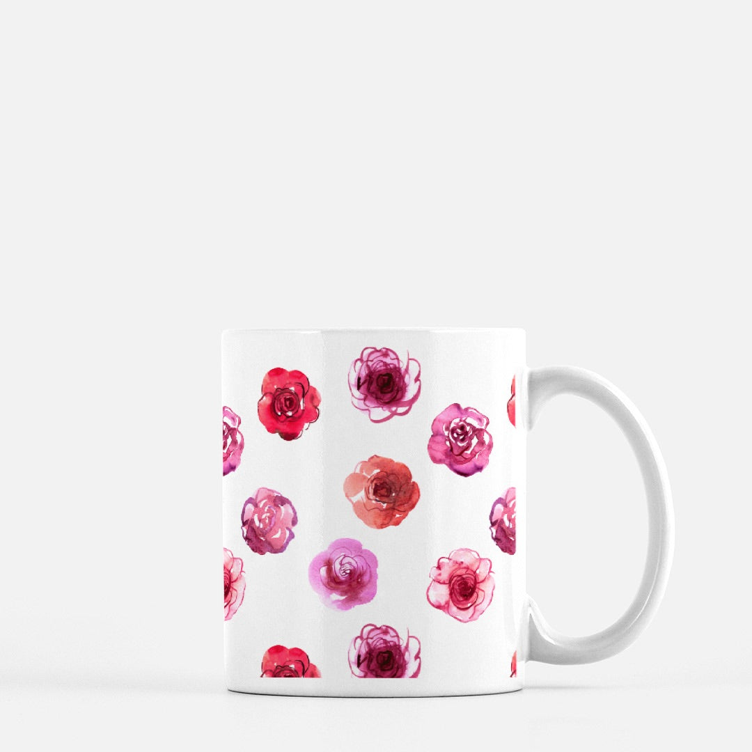 Watercolor Flower Mug 11oz.