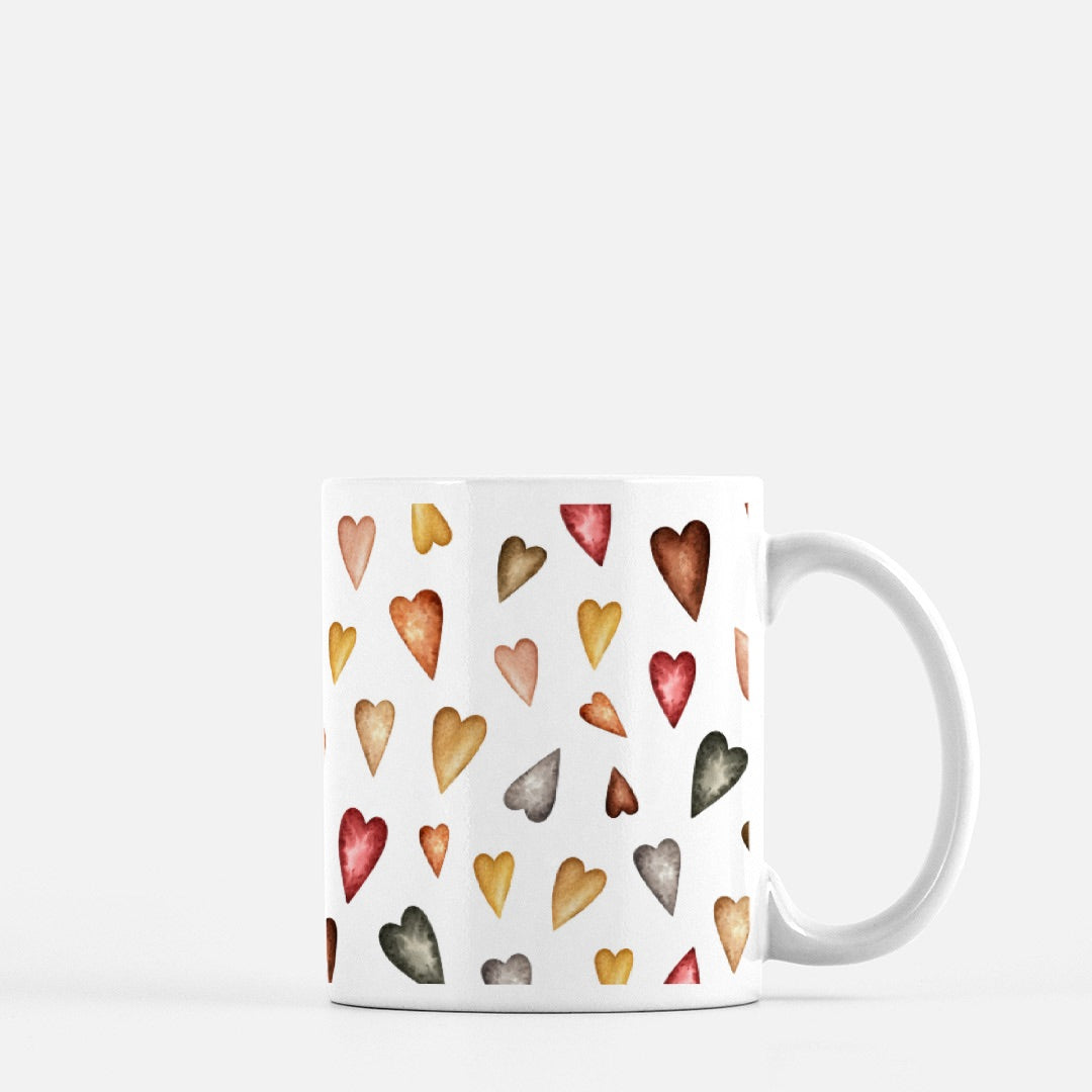 Scattered Hearts Mug 11oz.