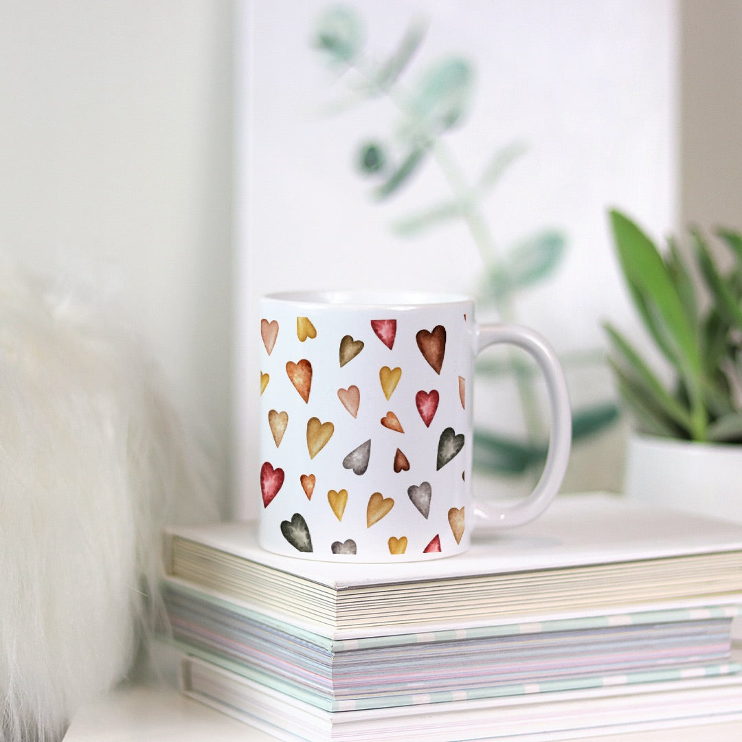 Scattered Hearts Mug 11oz.