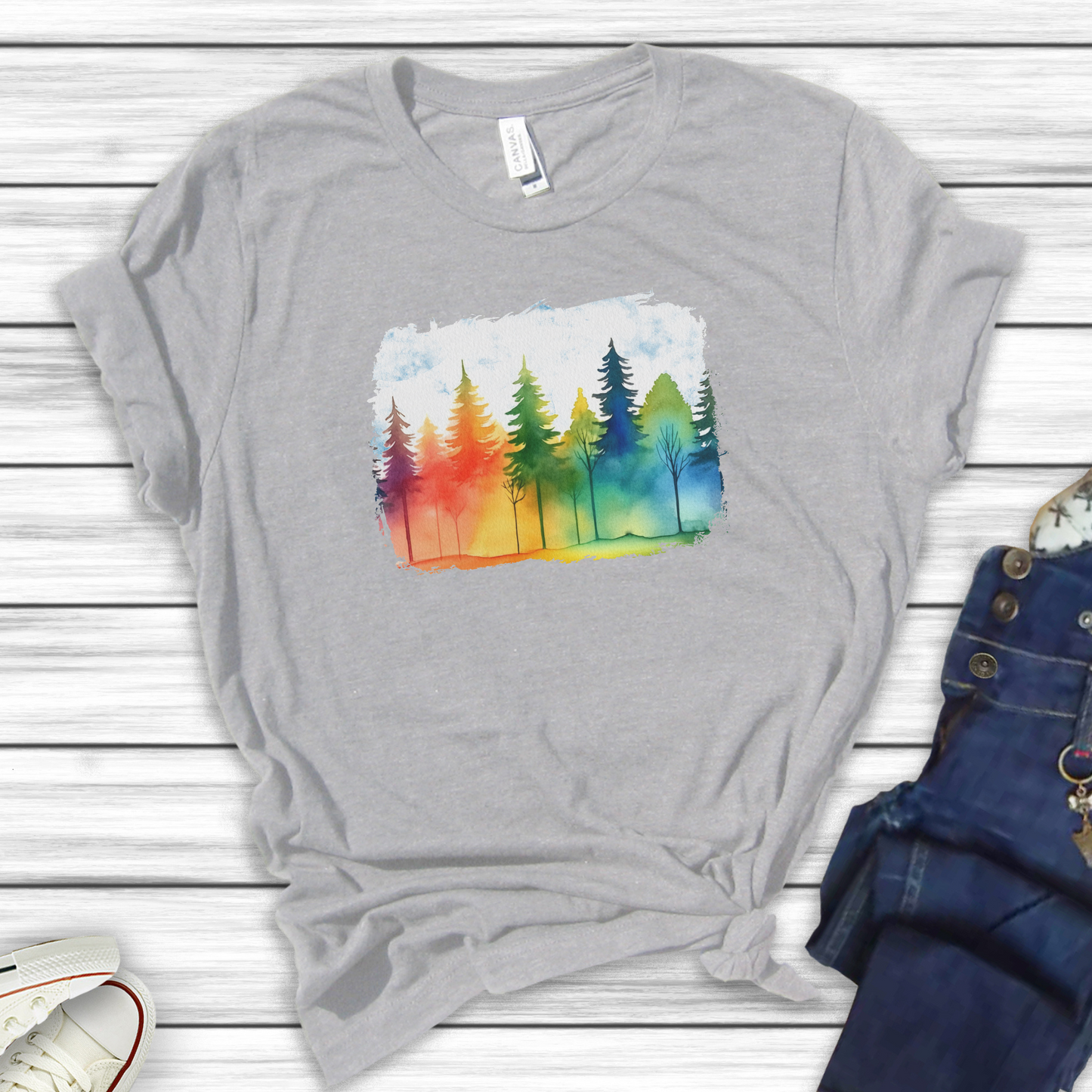 Forest Rainbow Women's Tee Sizes S-2XL