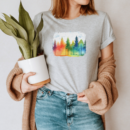 Forest Rainbow Women's Tee Sizes S-2XL