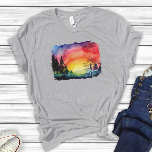 Forest Sunset Women's Tee Sizes S-2XL