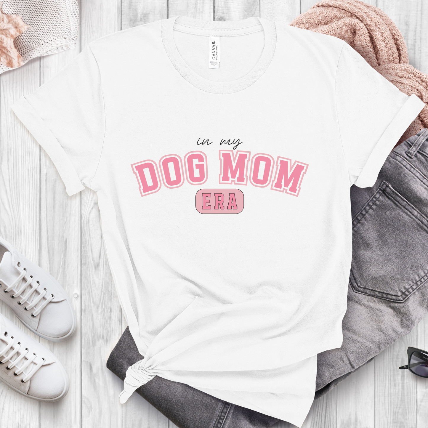 In My Dog Mom Era T-shirt--Sizes S-2XL