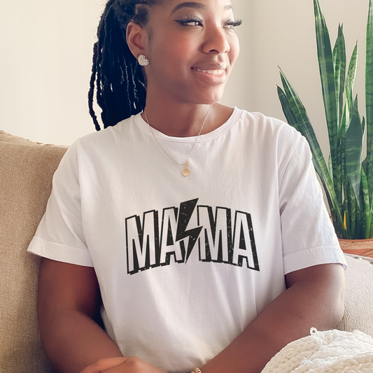 Mama Lightning Bolt T-shirt--Mother's Day gift | Gift for Mom | Sizes S-2XL