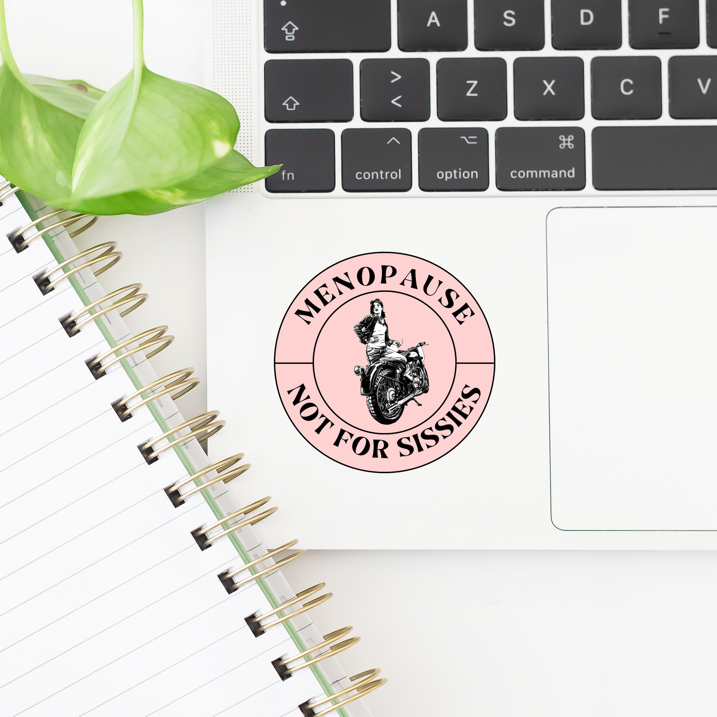 Menopause Not for Sissies Sticker -- Laptops, Phones, Tablets, Water Bottles, Notebooks, Cars