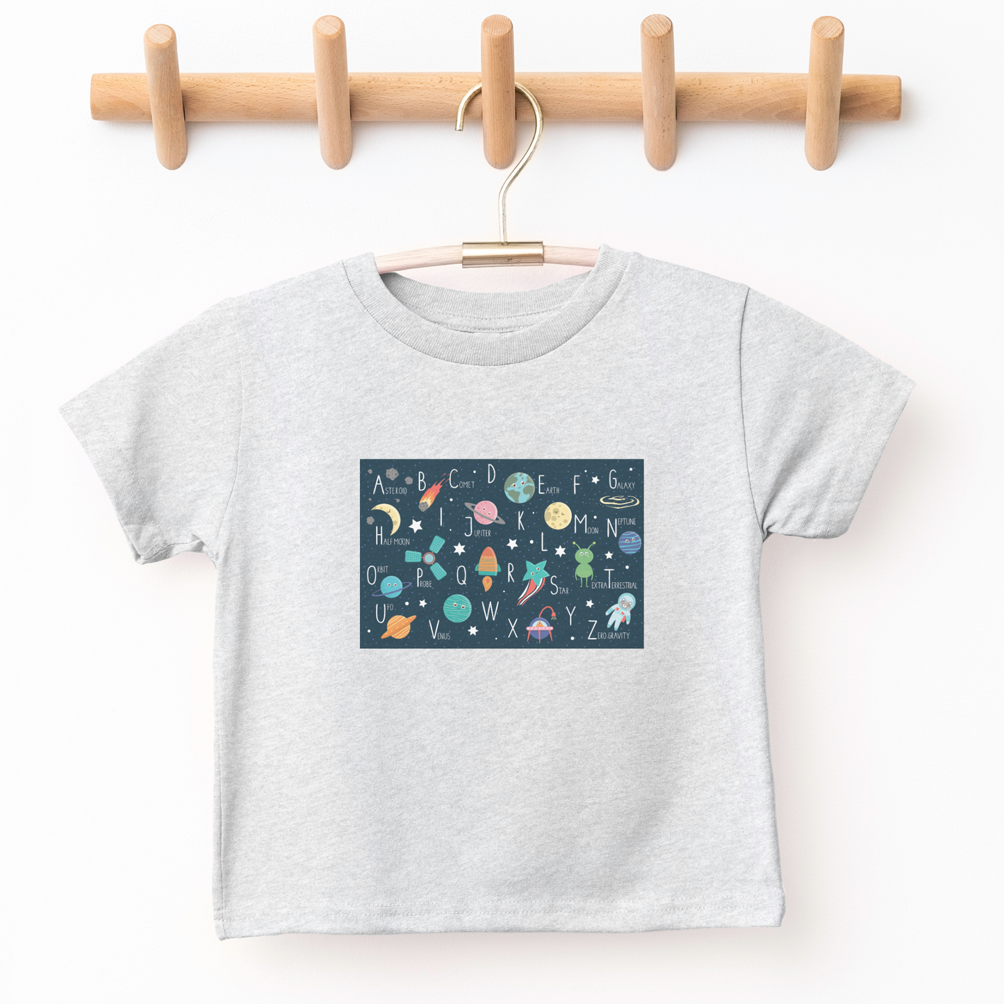 Space Alphabet kid's graphic tee Sizes 6m-5/6