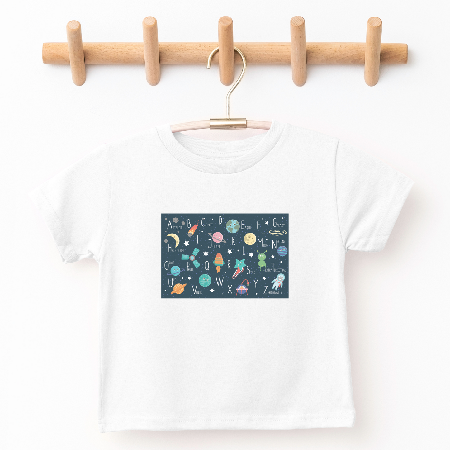 Space Alphabet kid's graphic tee Sizes 6m-5/6