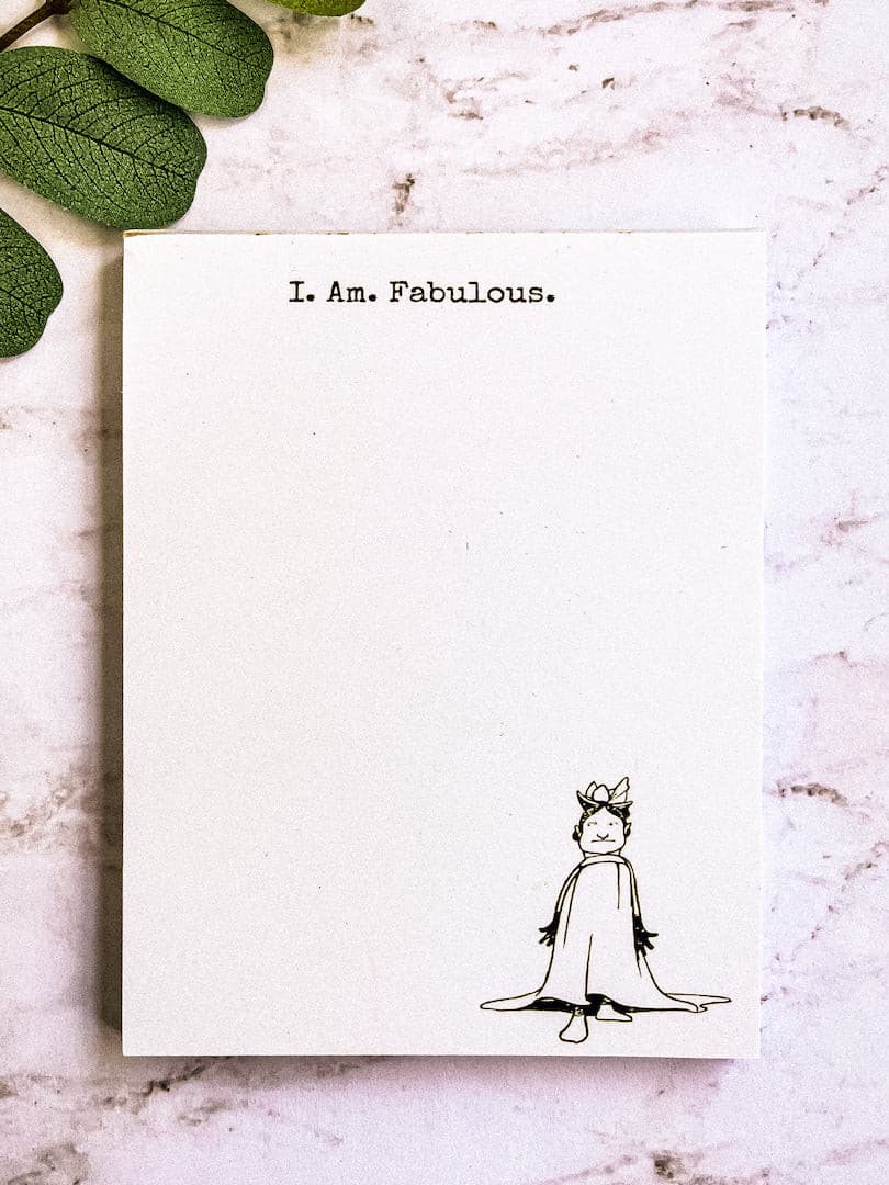 Funny Gift for Mom: I. Am. Fabulous. Notepad.