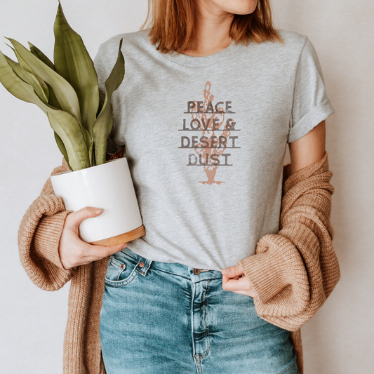 Western Peace Love & Desert Dust Women's Graphic Tee